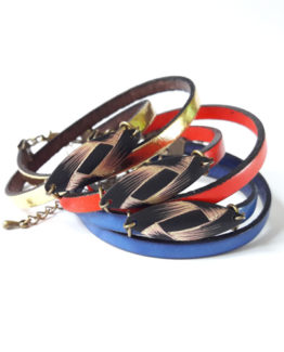 Bracelets cuir collection Ruban